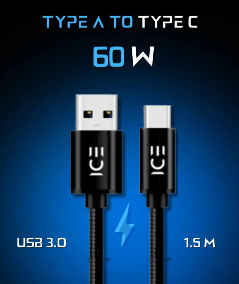 ICE Type A to Type C (USB 3.0) – 1.5m