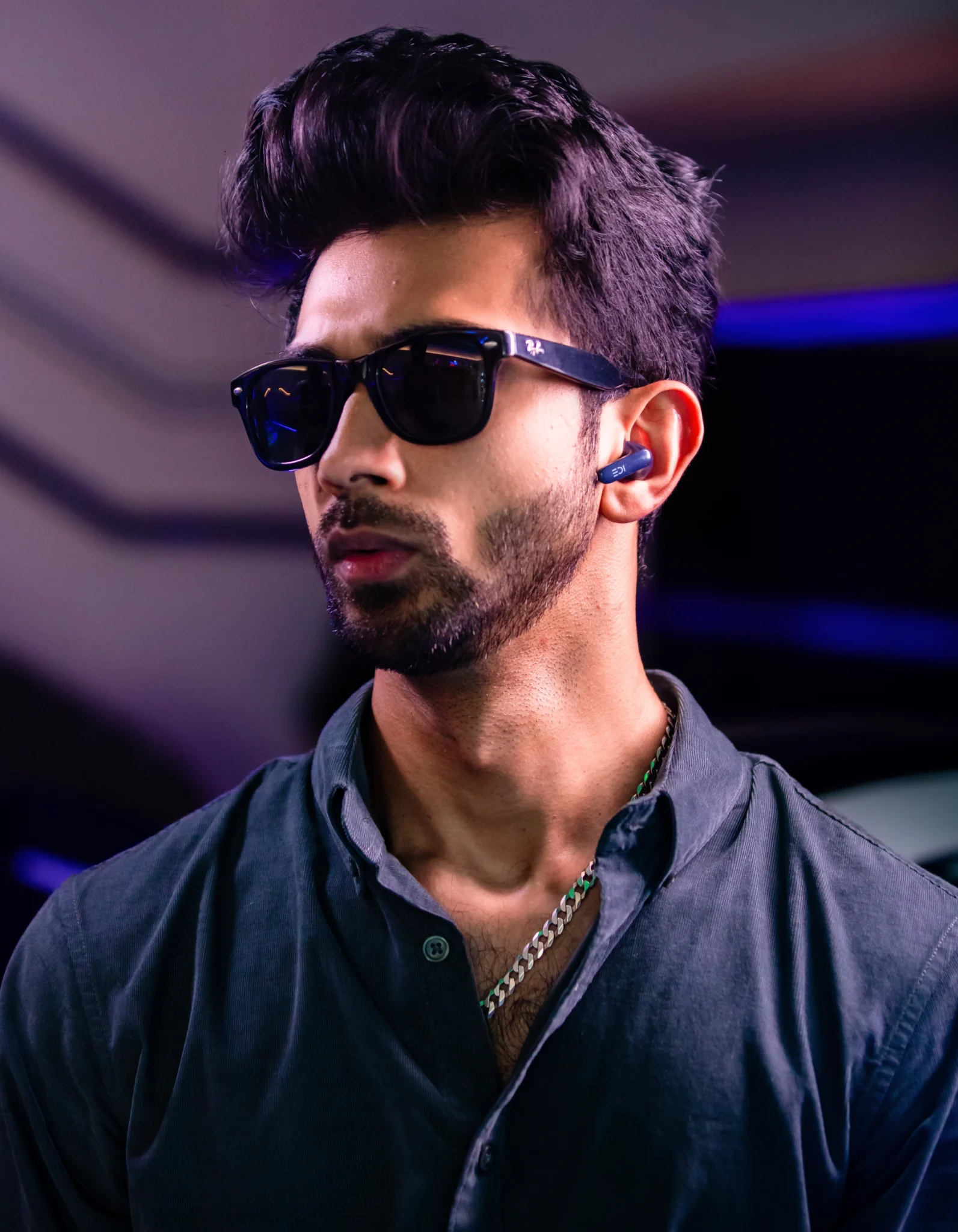 Hot Bangladeshi Men wearing Earbuds